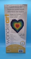 Shaggy From The Heart Latch Hook Rug Kit 12" X 12" Finished Size Wonder Art