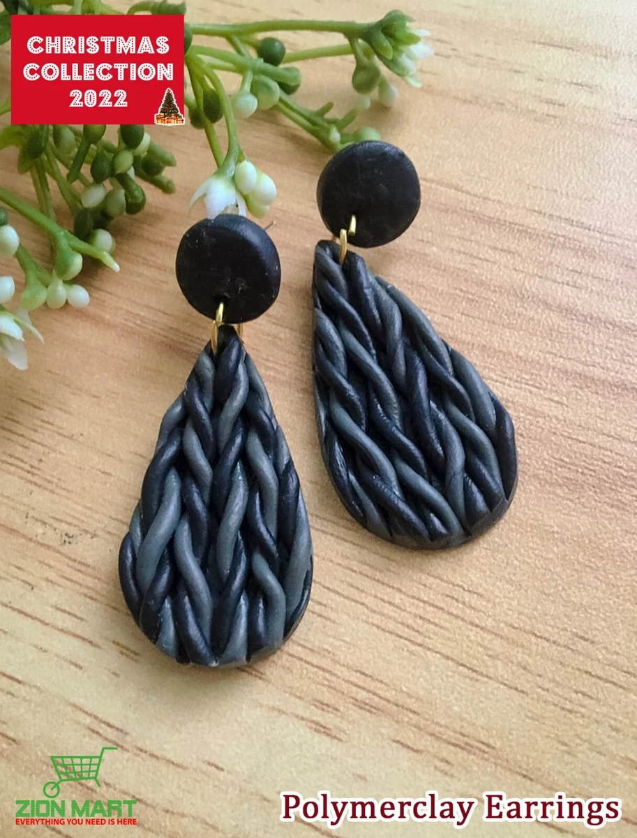 Homemade clay earrings deals