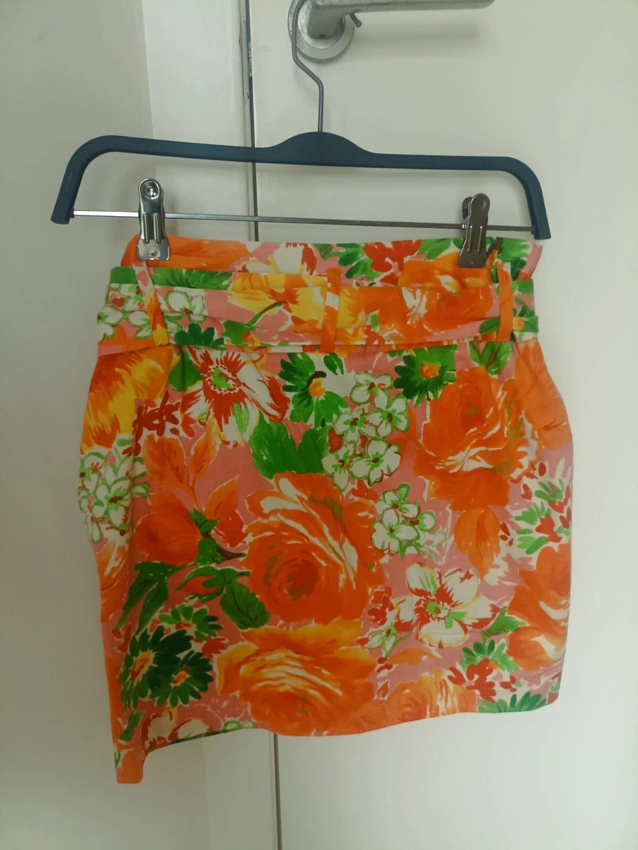 Falda estampado floral Zara Talla S