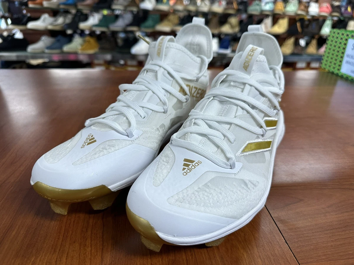 adidas all white baseball cleats
