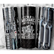 Custom Personalized Mechanic Tools Mechanic  20oz Tumbler Father's Day Gift