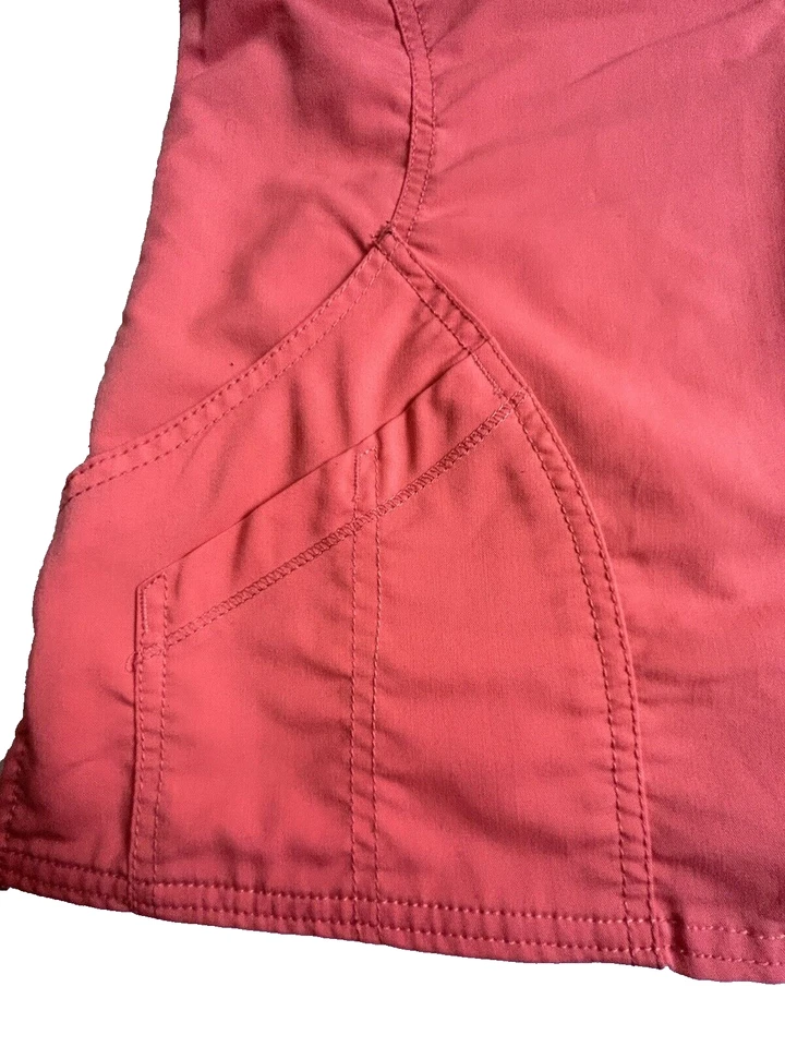 Blusa Médica Scrubstar Premium Para Mujer Naranja Simulado Envolvente, Talla Pequeña-401 Foto 2 de 4