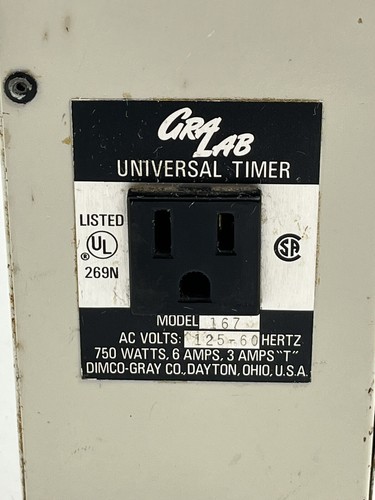 Temporizador universal de fotografía de cuarto oscuro Gralab modelo 167 de colección - Imagen 4 de 7