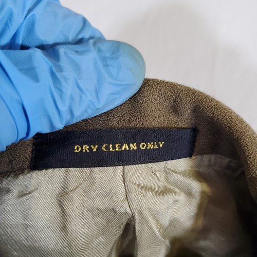 Monsieur Givenchy Olive Green VTG 70s 80s DAMAGED Suit Blazer Jacket Coat Union - Picture 10 of 13