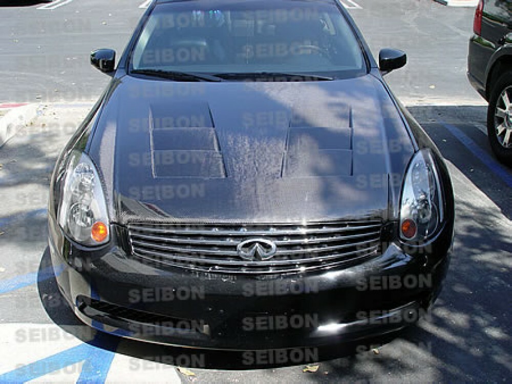 03-07 For Infiniti G35 TS Seibon Carbon Fiber Body Kit- Hood 03-07 For Infiniti G35 TS Seibon Carbon Fiber Body Kit- Hood
