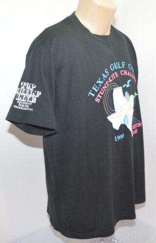 De Colección Años 90 Jerzees Texas Stunt Kite Challenge 4 Camiseta Retro de Neón Para Hombre L Hecha en EE. UU. - Imagen 3 de 8