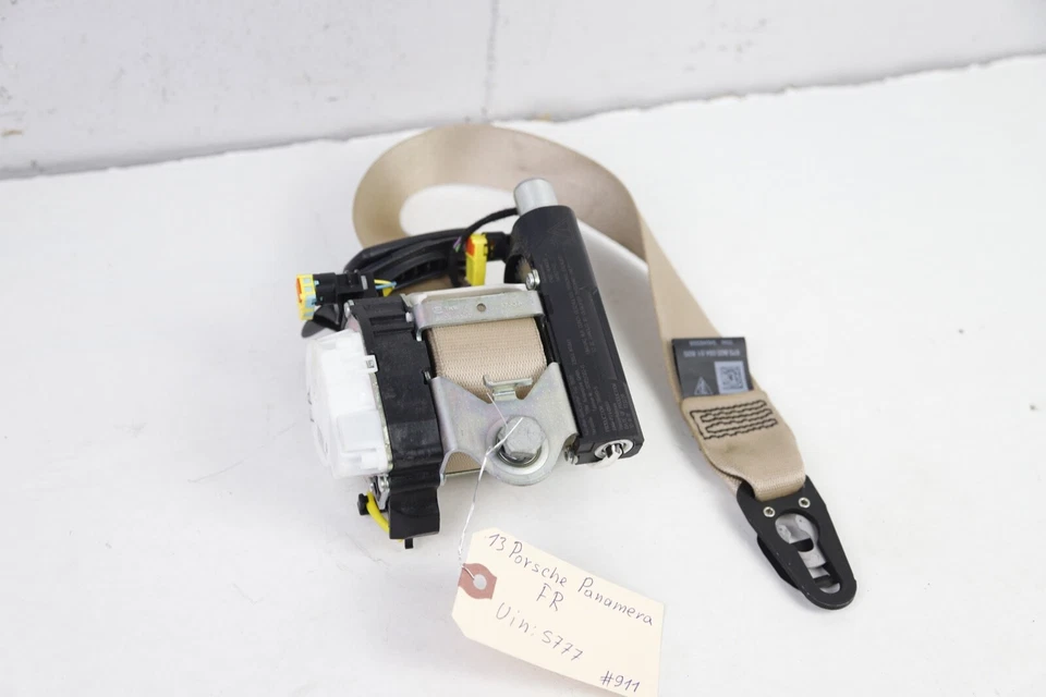 10-16 Porsche Panamera 970 cinturón de seguridad pasajero delantero derecho retractor beige 78 k Foto 2 de 4
