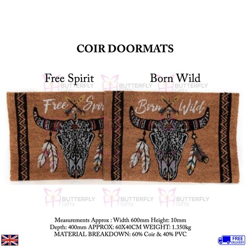 Robuste Türmatten Innen/Außen geprägt/PVC Naturkokos Antirutschmatte - Bild 17 von 38