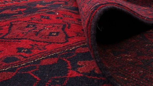 Afghan Teppich Khal Mohammadi 300x500 Handgeknüpft Braun Durchgemustert - Picture 9 of 9