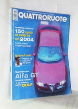 Four Wheels - No. 579 - January 2004 - Alfa Romeo GT - Ed. Domus - Magazine