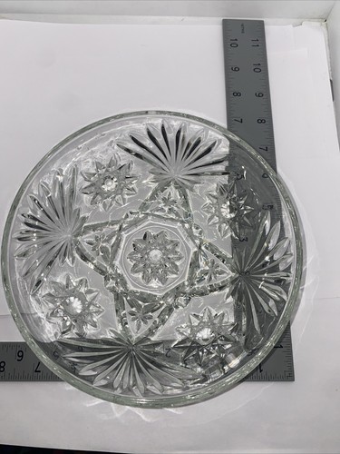 Vintage Anker Hocking Vorgeschnitten Runde Pressglas Schüssel 8-1020K - Bild 5 von 8