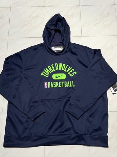 Nike Minnesota Timbervolves Engineered NBA Pullover Hoodie Team Issue Men 3XLT