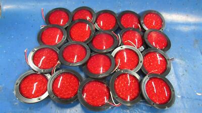 4'' Round Red LED Lights (20)  Stop Tail Turn Marker Truck Trailer 20 pcs