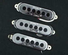 Burns Alnico V Tri-Sonic Single Coil Pickup Set Neck Middle Bridge- CHROME