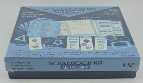 Kit de álbum de recortes TODAS LAS OCASIONES recuerdos 8" x 8" postbound sin ácido JUEGO DE CAJA - Imagen 2 de 5