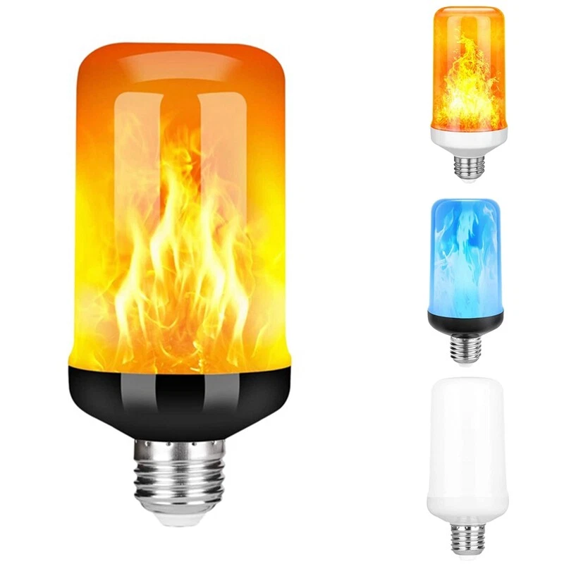 2X LED Flame Effect Light Bulb E27 Decorative Flickering Realistic