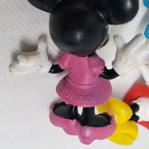 4 Disney MINNIE MOUSE Cake TOPPER Toys Mickey Mouse & Friends PVC Collectibles - Picture 7 of 8