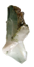Rohstein, natürlicher KRISTALLGRÜNER AMETHYST (Prasiolith) 39 grs