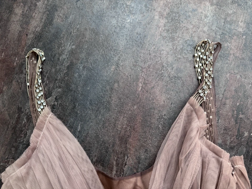 Hoss Intropia Designerkleid Partykleid Tüll Tüllrock Nude Neu mit Etikett - Bild 4 von 4