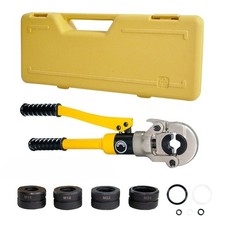 Copper Tube Fitting Hydraulic Pipe Crimping Tool Battery Pressing Pliers Kit Set