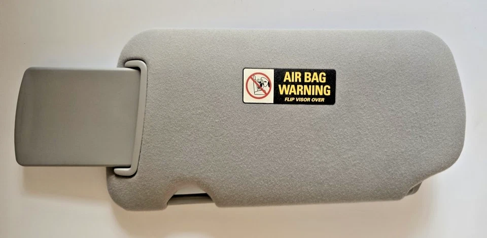 2000-2003 Nissan Maxima 2002-2004 Altima Right Passenger Sun Visor Lighted Gray - Image 4 of 4