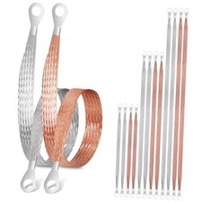 12 Pcs Universal Automotive Ground Straps, 10/15/20 Inch Universal Automotive