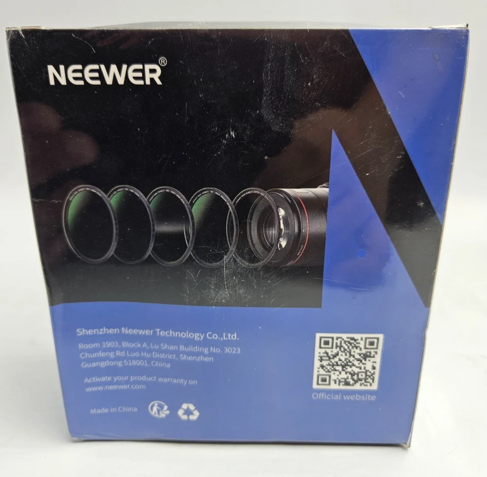 NEEWER Magnetic Lens Filter Kit 55mm 5in1 Black Soft GND8 ND8 ND64 Adapter Ring - Image 3 of 4