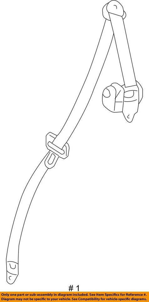 CINTURÓN CHEVROLET AVEO 2004-2005 ASM R/ASIENTO 96454764 - NUEVO OEM 96454764 Foto 3 de 3