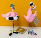 MacKenzie-Childs 08-41214 Patience Brewster Sheila & Sheldon Flamingo Figurines!