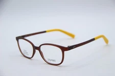 NEW ESPRIT ET33435 COLOR-535 BROWN YELLOW AUTHENTIC EYEGLASSES 43-14