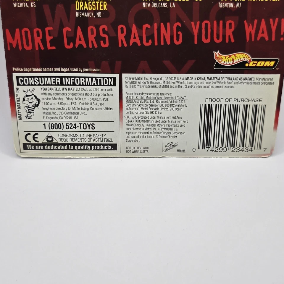 Chevy Nomad 1999 Hot Wheels. Varillas de policía. Sacramento, CA. Real Riders B23 Foto 3 de 3