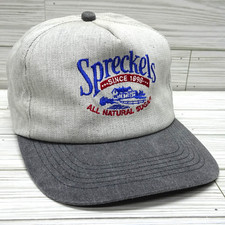 SPRECKELS All Natural Sugar grey beige K-PRODUCTS Made in USA Hat 5-Panel CLEAN
