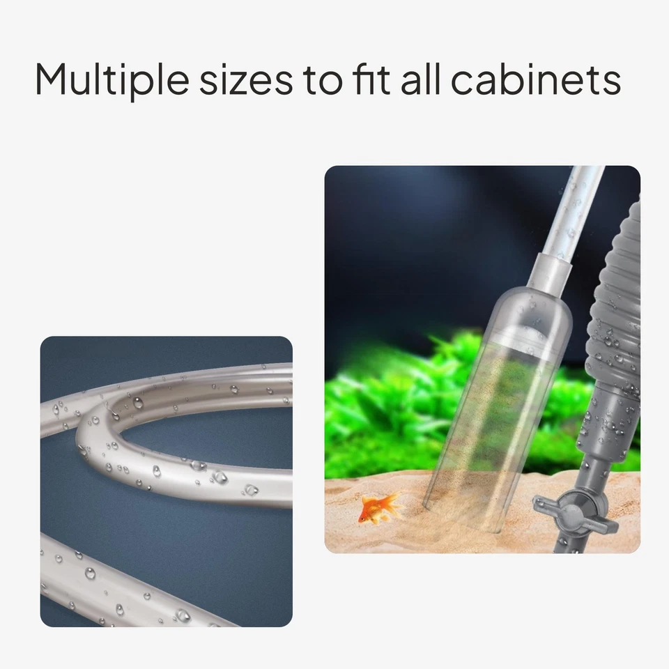 Aquarium Siphon Water Changer Manual Gravel Cleaner - Image 4 of 4