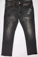 True Religion Jeans Men's Size 33 x 34 Dark Wash Denim Ricky Relaxed Straight