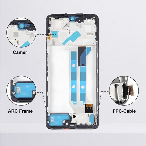Moautodc Display per Xiaomi Redmi Note 12 Pro 4G 22120RN86G 22120RN86I - Zdjęcie 17 z 24