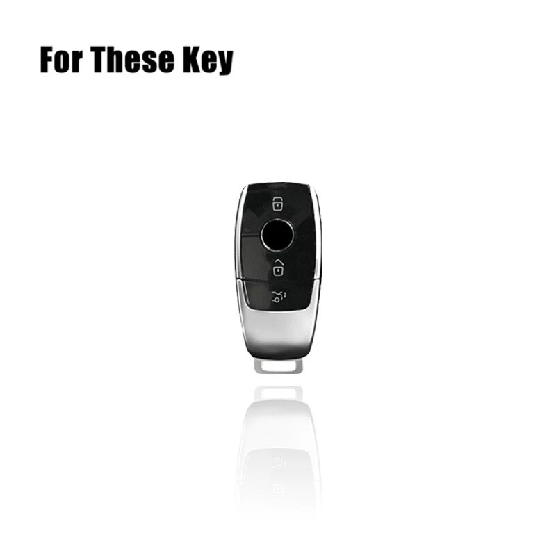 Funda Carcasa Llavero Coche Aleación Zinc Para Mercedes Benz E300 E400 E250 E350 C260 AMG Foto 2 de 4