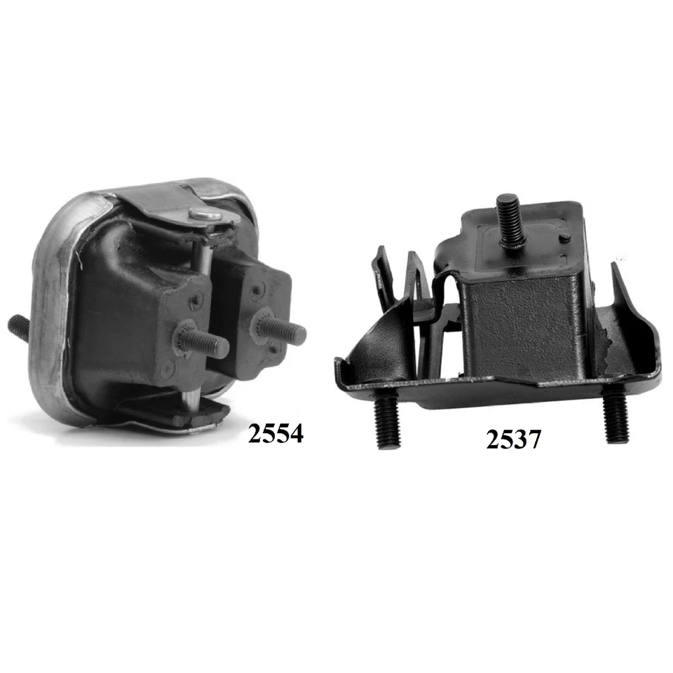 2 piezas montaje de motor y transmisión apto para chasis comercial Cadillac 1988-1990, Deville 4,5 L Foto 2 de 4