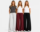 Ladies Ex NXT Stretch Wide Leg Joggers Drawstring Casual Trousers RRP £30