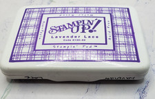 Stampin  Up Lavender Lace Water Based Dye Ink Original Style Pad 62-107