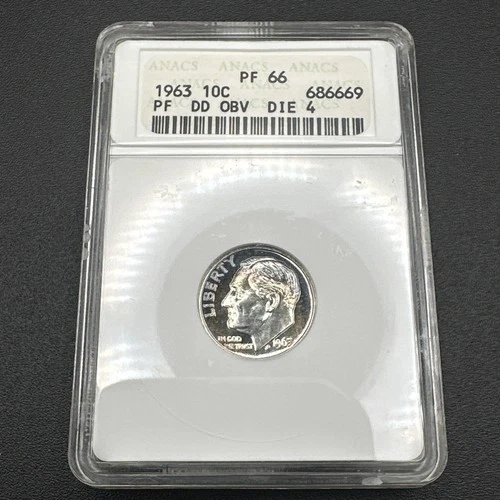 Photo of a 1963-P Roosevelt Dime Proof from an eBay listing that sold on Jul 18, 2026
