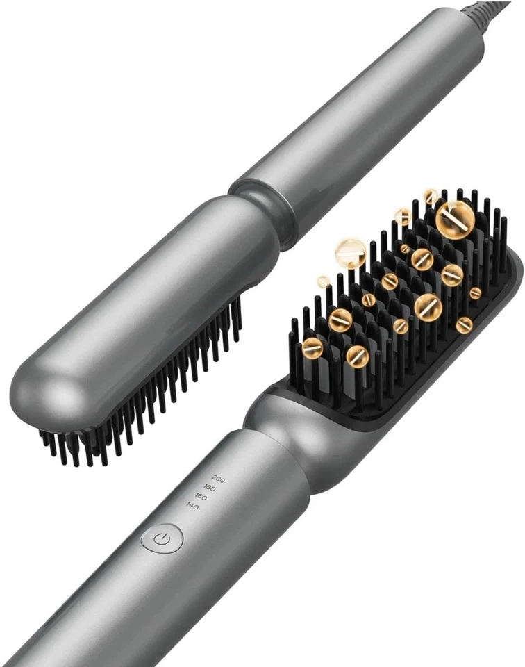 Hair Straightener Hot Brush Wide Comb Anti Scald Fast Heating 4 Temp 3D Teeth - Image 3 of 4