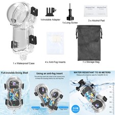 For Insta360 X4 Air Camera Underwater Invisible Diving Shell Waterproof Housing