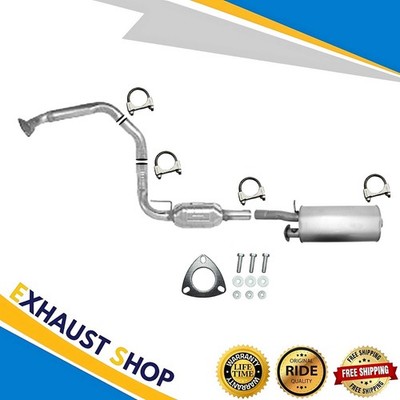Front LeftCat+RearMufflerFor03-05Express3500|Savana3500 6.0L Body-Rear|135WB|Fed