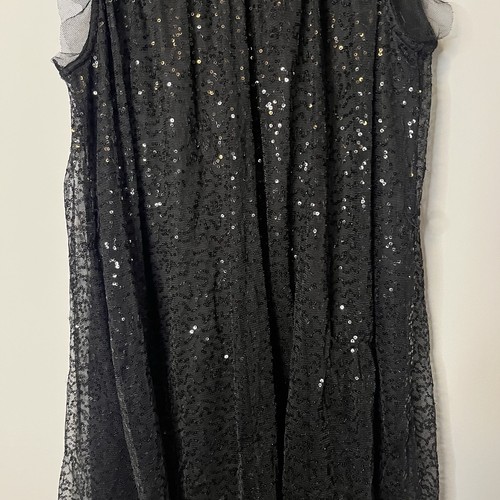 Vestido Disney Negro Lentejuelas Niños con Mangas de Tul - Imagen 10 de 11