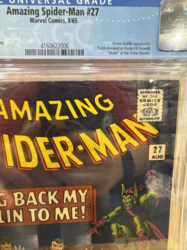 Amazing Spider-Man 27 CGC 5.0 Green Goblin (1965) - Picture 4 of 9