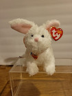 Ty Beanie Babies Nibble the Bunny Rabbit 5" with Bow White