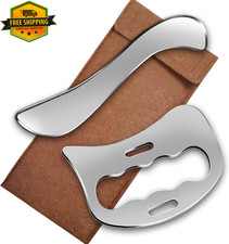 Stainless Steel Muscle Scraper Gua Sha Body Massage Tool 2 in 1