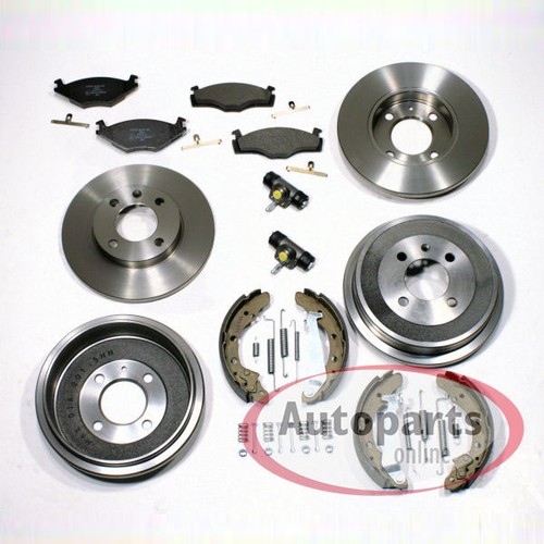 Bremsscheiben Set vorne +  Bremstrommel Set hinten für VW Golf II Syncro Allrad - Bild 10 von 12