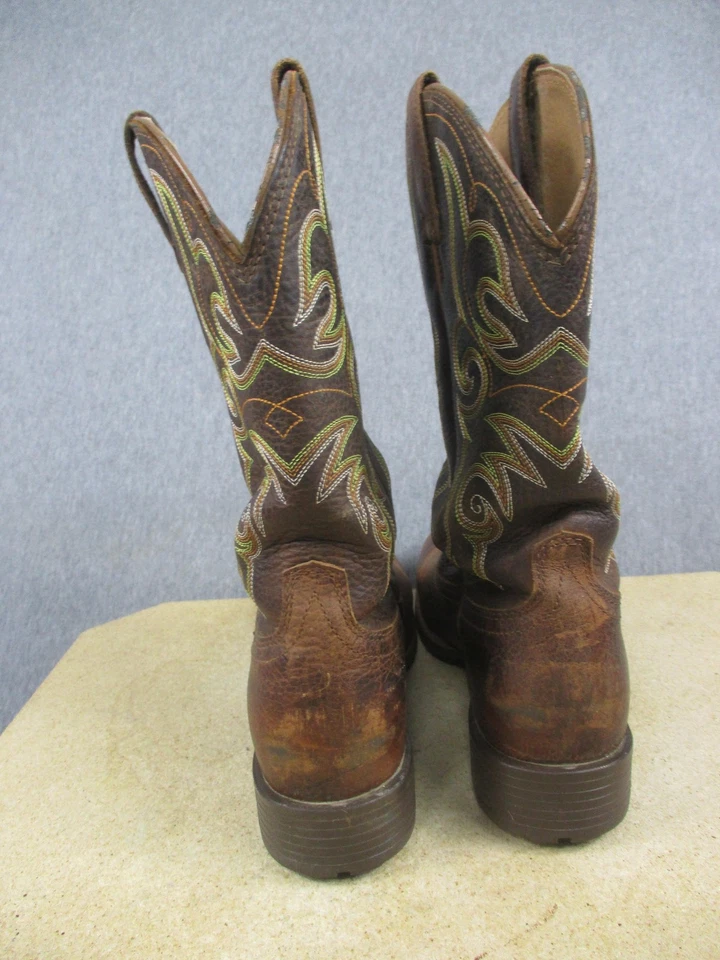Botas Ariat Mujer Talla 9 Cuero Marrón Vaquero Occidental Roper Trabajo 4LR 10014161 Foto 2 de 4