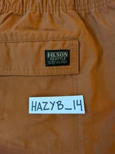 Filson Seattle Men's Dry Falls Shorts Sz M Elastic Drawstring British Khaki NWOT